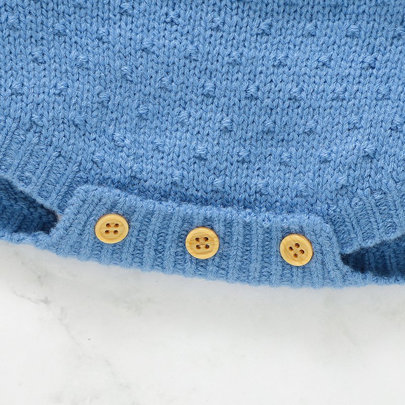 Soft Knitted Easter Bunny Baby Romper & Hat Mimixiong