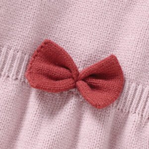 High Quality Bow Girl Bodysuit Dress & Pant Set Mimixiong