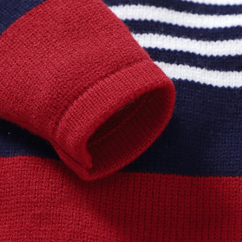 New Arrival Streak Design Knitted Winter Baby Jumpsuit Mimixiong