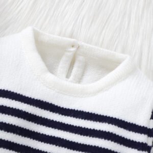 New Arrival Streak Design Knitted Winter Baby Jumpsuit Mimixiong