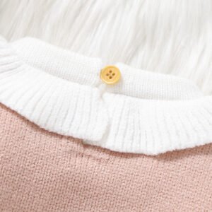 Baby Romper Patchwork Waffle Crown Ruffle Pink Mimixiong