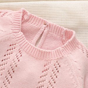 Oeko-tex Baby Girls Bowknot Knitted Romper Mimixiong