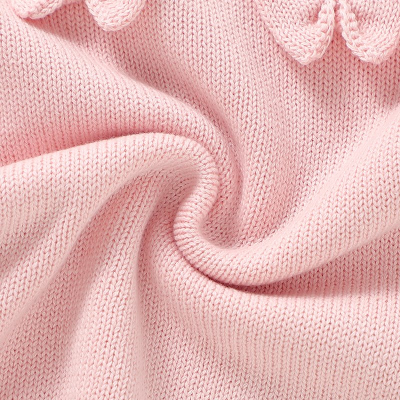 Oeko-tex Baby Girls Bowknot Knitted Romper Mimixiong