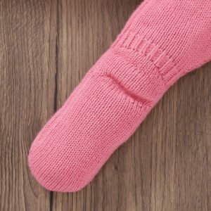 Newborn Baby Girls Sweater, Footie Pants & Hat 3Pcs Set Mimixiong