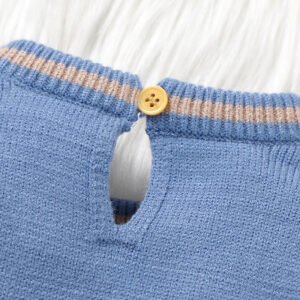 Horse Pattern Baby Sweater Romper Long Sleeve Mimixiong