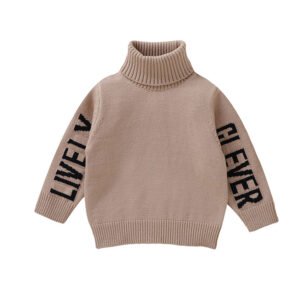 New Style Baby Sweater Pullover Turtleneck Kids Wear Mimixiong