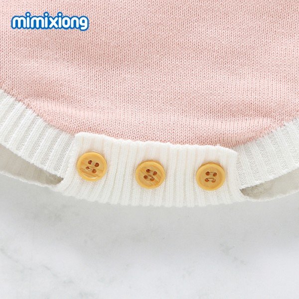 Bunny Cute Baby Knitted Cotton Romper Jumpsuit Mimixiong