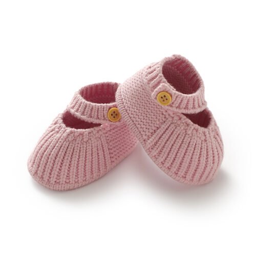 Hot Selling Mimixiong Knitted Baby Shoes Solid Baby Shoes Cute Infant Baby Socks