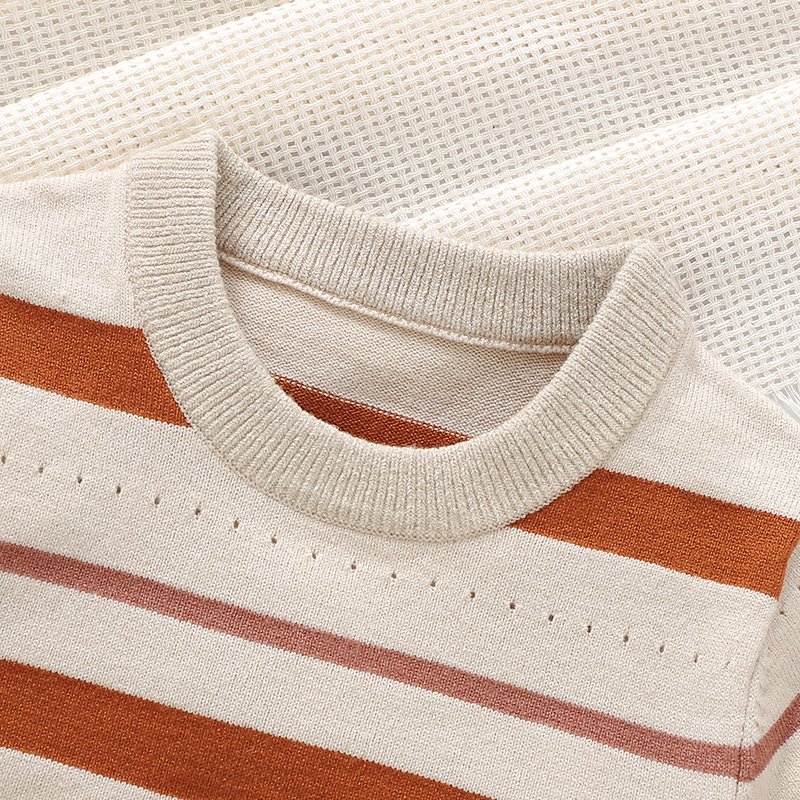 Summer Baby Streak Set Knitted T-shirt & Pant Mimixiong