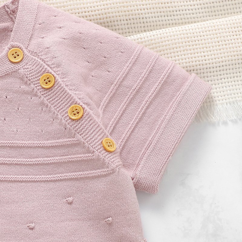 Customize Baby Summer Knit T-Shirt & Shorts Set Mimixiong