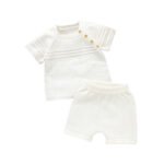 Customize Baby Summer Knit T-Shirt & Shorts Set Mimixiong