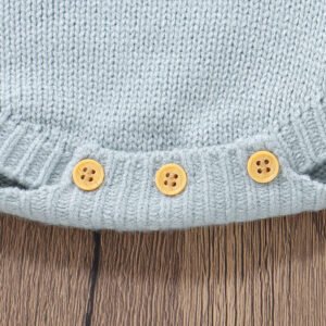 Hot Sale Embroidered Bunny Baby Girl Romper Knitted Mimixiong