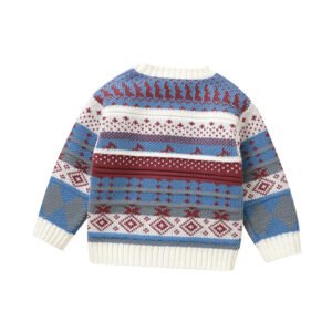Wholesale Long Sleeve Crew Neck Christmas Baby Sweater Mimixiong