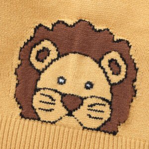 New Arrival Cute Lion Pattern Baby Sweater Mimixiong
