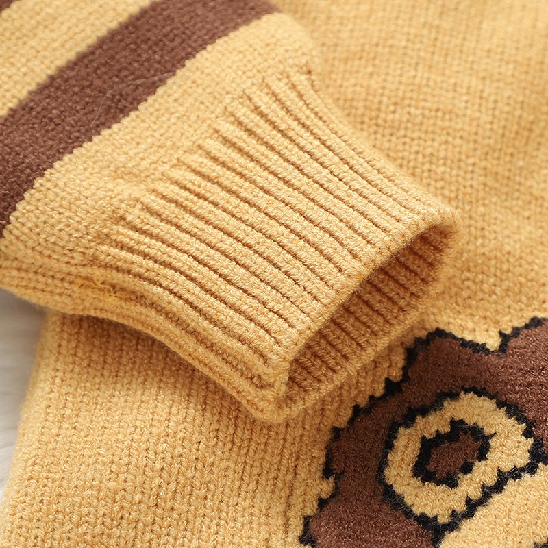 New Arrival Cute Lion Pattern Baby Sweater Mimixiong
