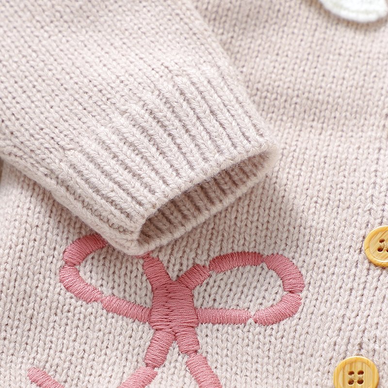 Baby Girl's Bow Knitted Cardigan Hot Sale Mimixiong