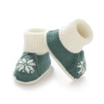 Christmas Snowflake Baby Booties Knitted Socks Mimixiong