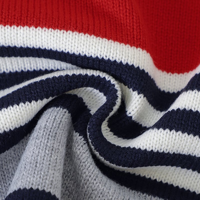 New Style Streak Pattern Baby Knitted Cardigan Mimixiong