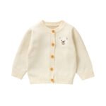 Soft Knitted Baby Cardigan with Bear Design Mimixiong