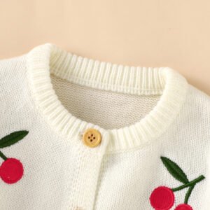 Knitted Baby Girls Cardigan Winter Coat Mimixiong