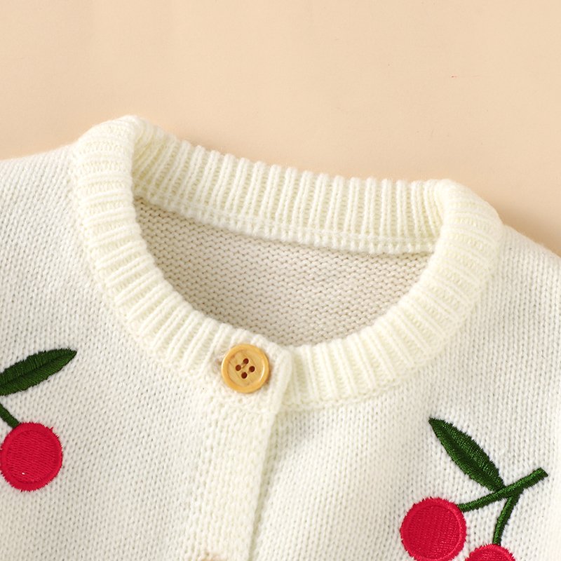 Knitted Baby Girls Cardigan Winter Coat Mimixiong