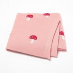 ustom Wholesale Baby Knitted Blankets Mushroom Mimixiong