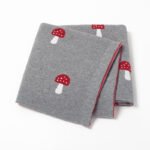 ustom Wholesale Baby Knitted Blankets Mushroom Mimixiong