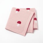ustom Wholesale Baby Knitted Blankets Mushroom Mimixiong