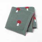 ustom Wholesale Baby Knitted Blankets Mushroom Mimixiong