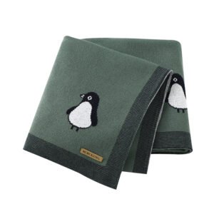 Wholesale 100% Cotton Baby Penguin Pattern Blanket Mimixiong