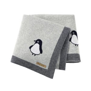 Wholesale 100% Cotton Baby Penguin Pattern Blanket Mimixiong