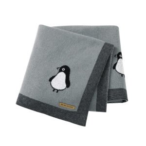 Wholesale 100% Cotton Baby Penguin Pattern Blanket Mimixiong