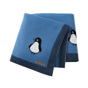 Wholesale 100% Cotton Baby Penguin Pattern Blanket Mimixiong