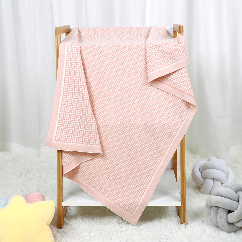 Unique Texture Knitted Baby Blanket Knitting Mimixiong