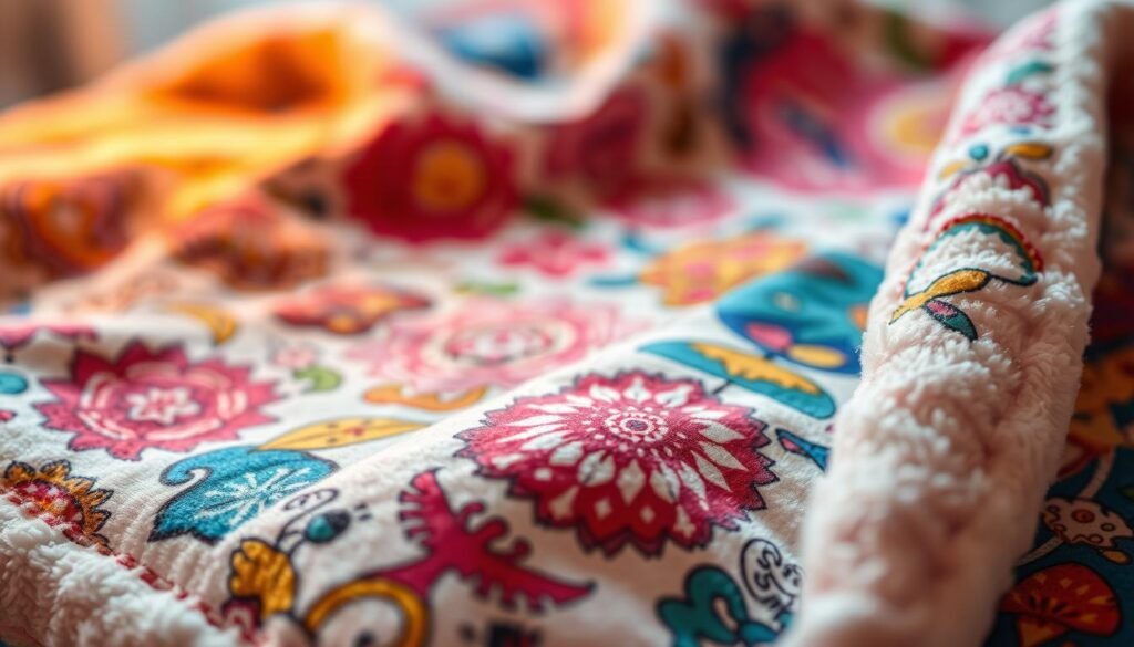 DTG printing on baby blankets