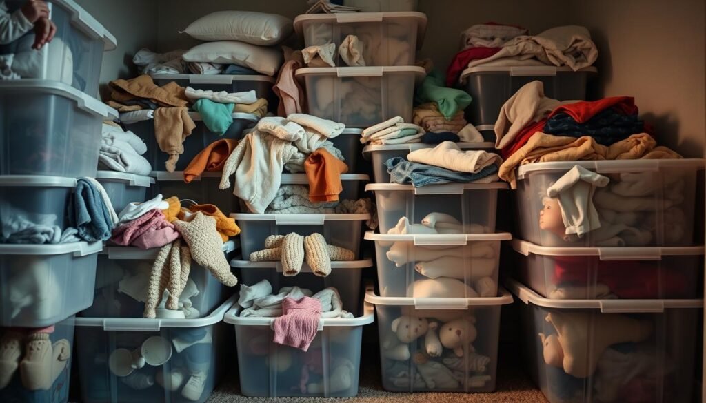 baby clothes storage bins