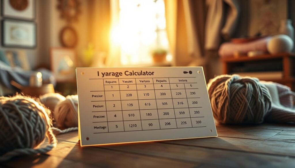 crochet yardage calculator