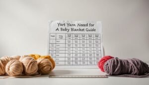 how many yards of yarn for a baby blanket