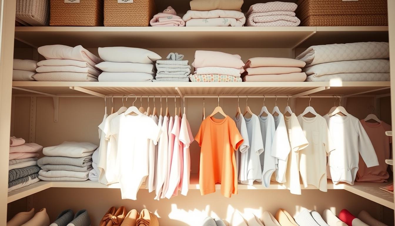 how to organize baby clothes