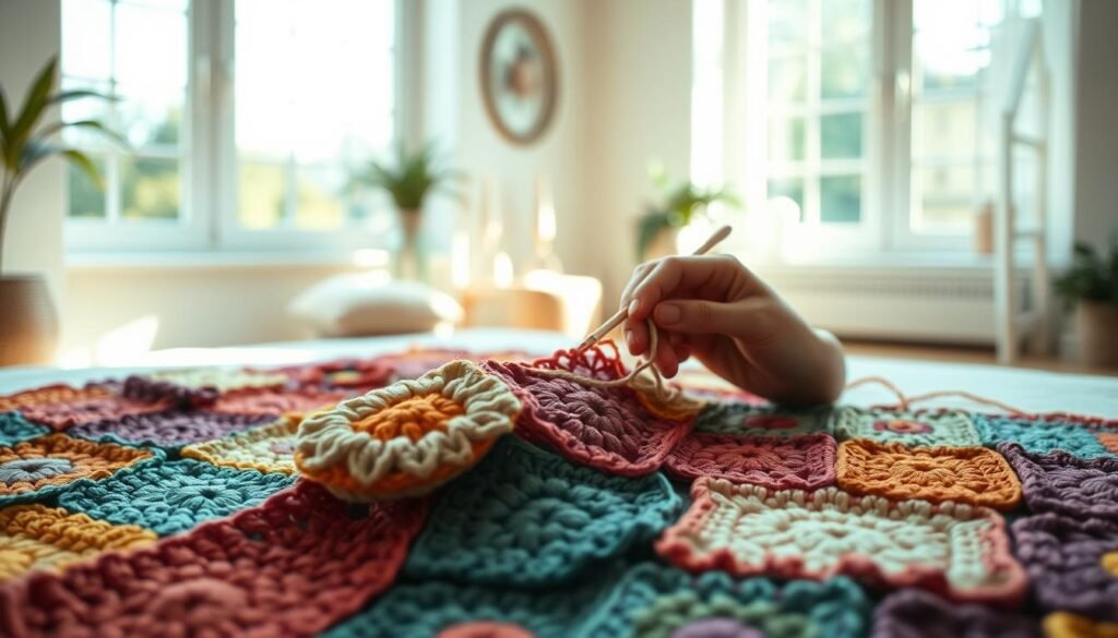 joining crochet squares