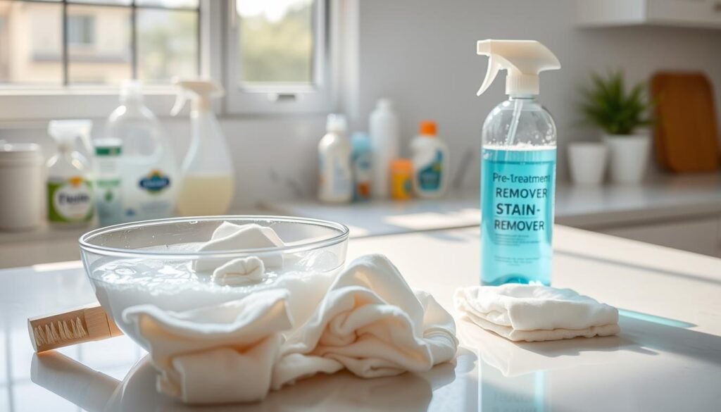 pre-treating stains