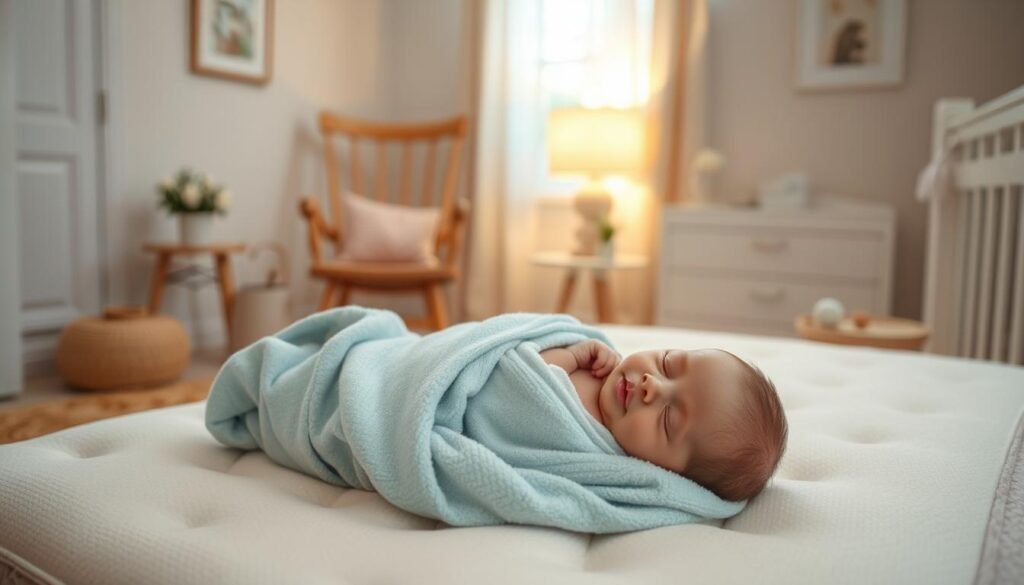 safe baby swaddling