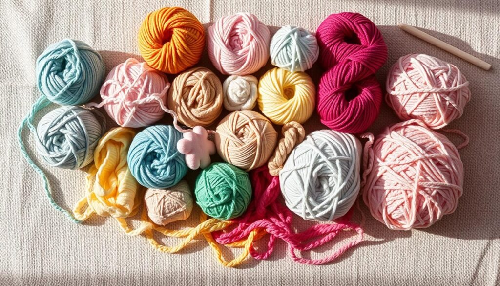 selecting crochet yarn