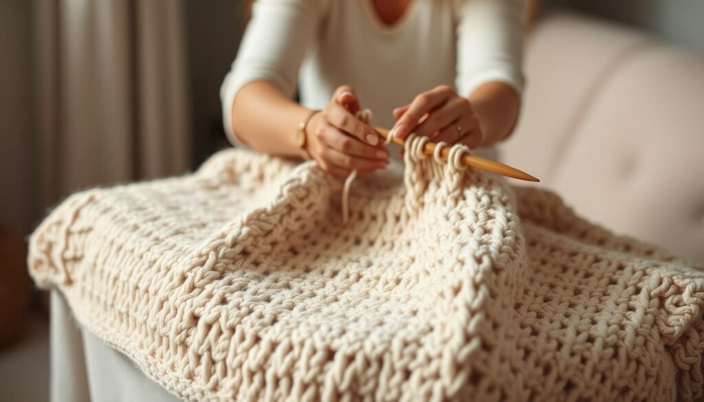 self-binding baby blanket tutorial