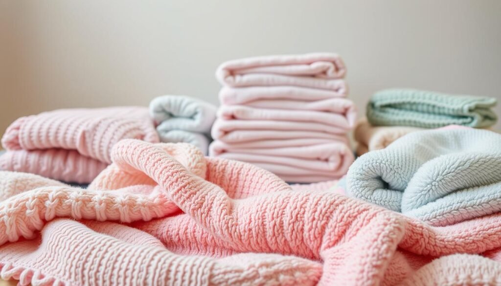 variety of baby blankets