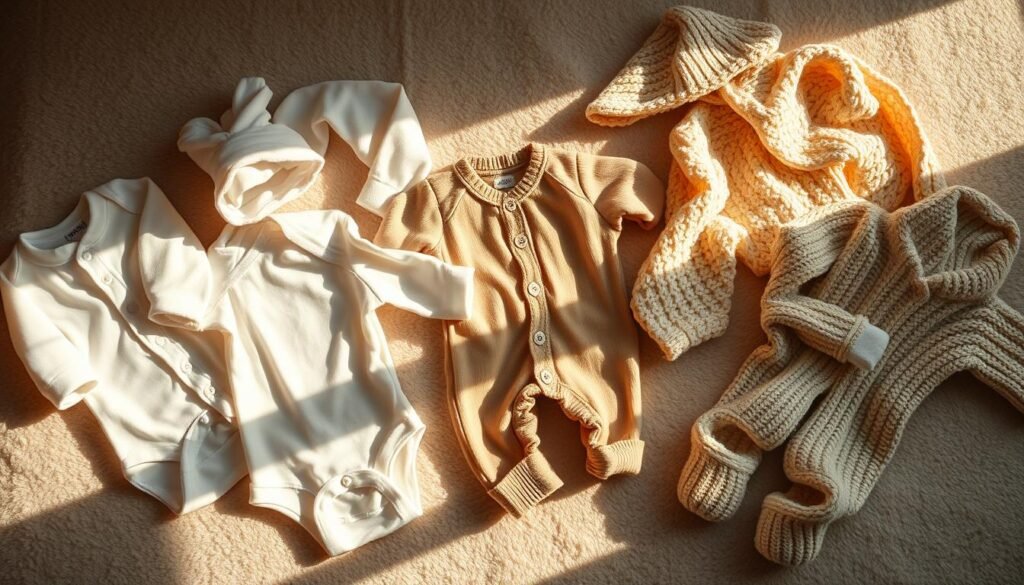 variety of baby garments