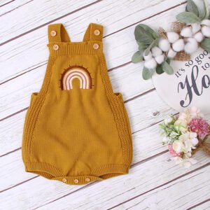 100% Cotton Knitted Baby Kids Jumpsuit Romper Mimixiong