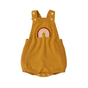 Mimixiong High Quality 100% Cotton Knitted Baby Kids Jumpsuit Baby Romper