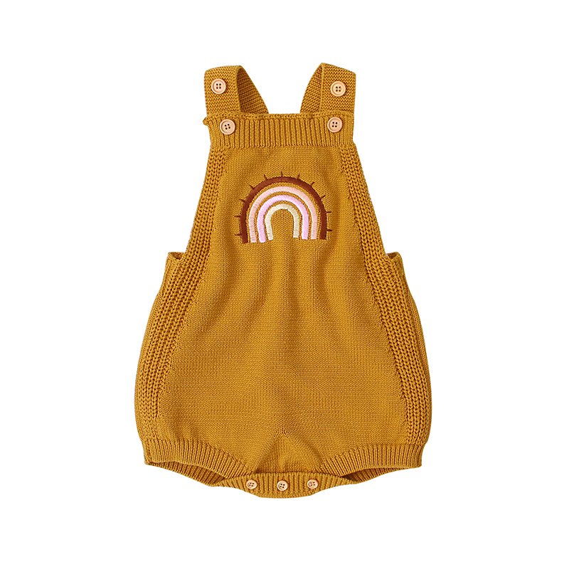Mimixiong High Quality 100% Cotton Knitted Baby Kids Jumpsuit Baby Romper
