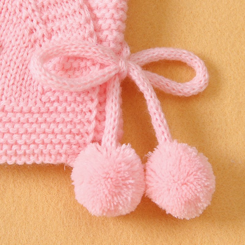 Hot Sale Baby Sweaters with Pompom Design for Newborns Mimixiong